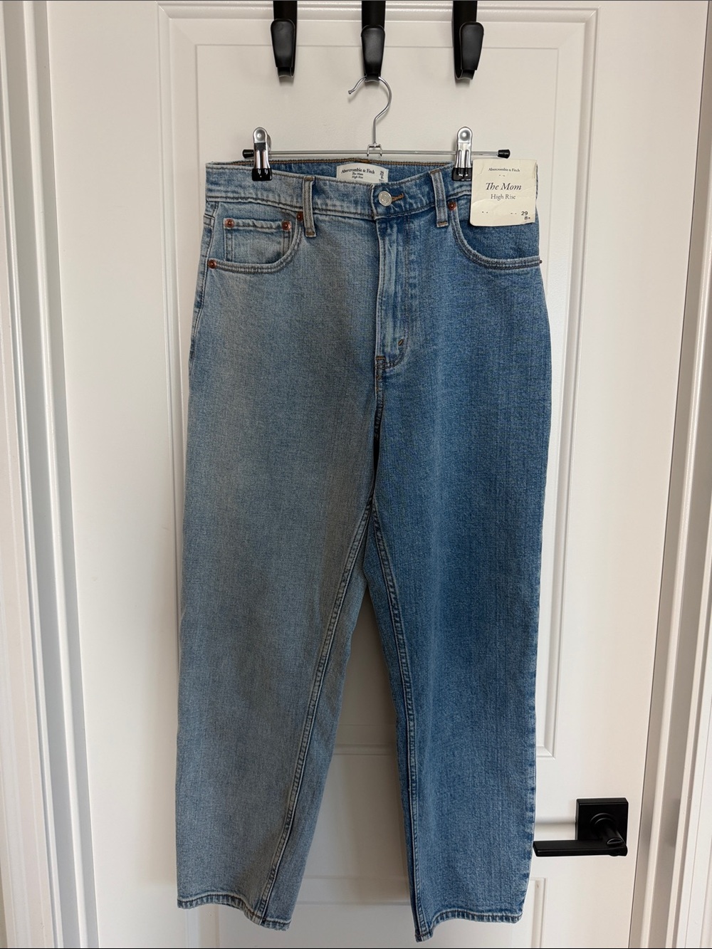 Abercrombie & Fitch Two-Tone Blue High-Rise Jeans - Women's